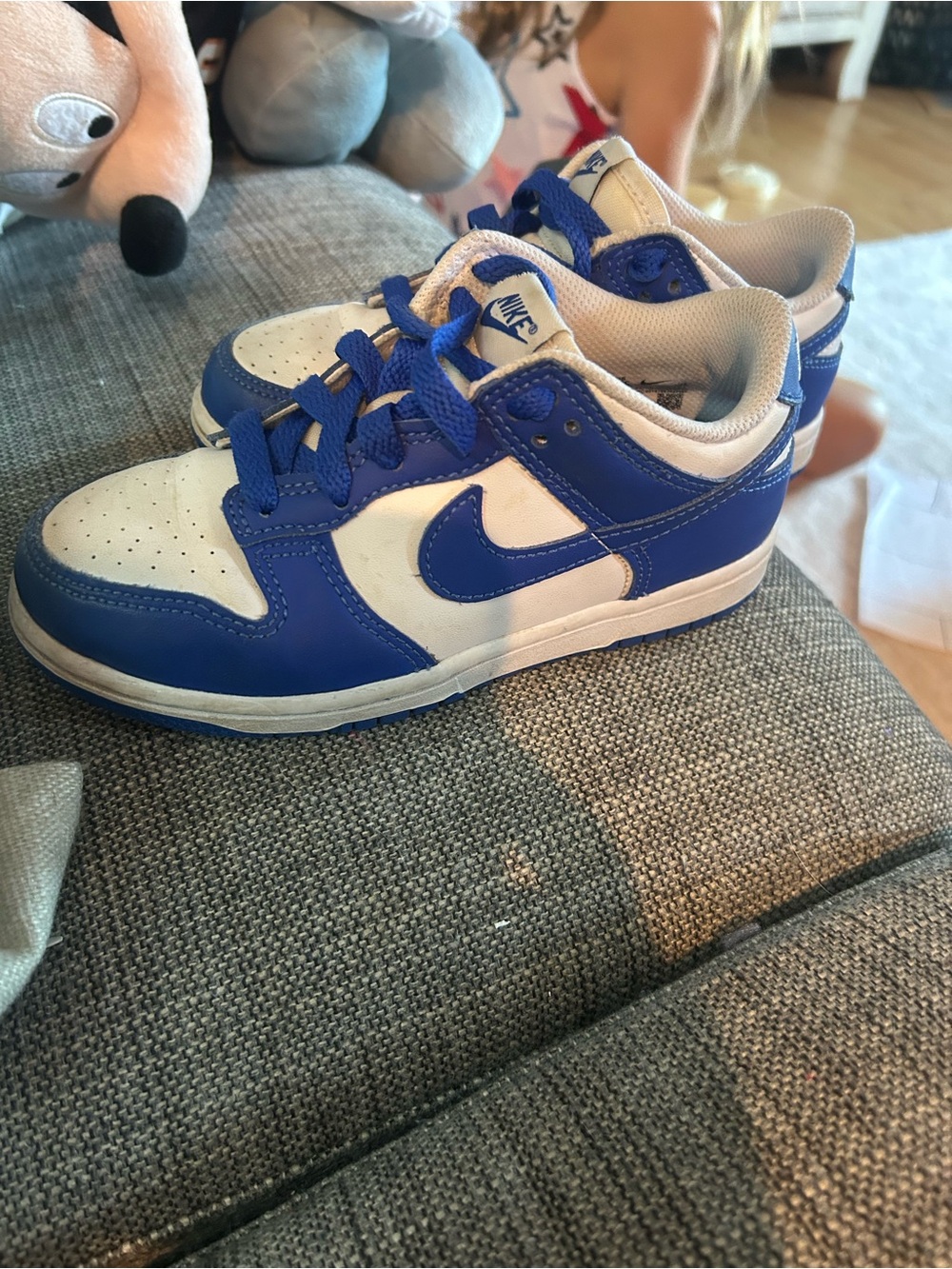 Nike Kids Dunk Low Retro SP “Kentucky” Sneakers
